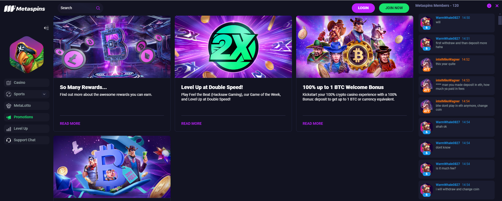 metaspins bonus